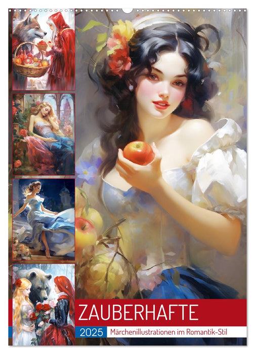 Zauberhafte Märchenillustrationen im Romantik-Stil (CALVENDO Wandkalender 2025)