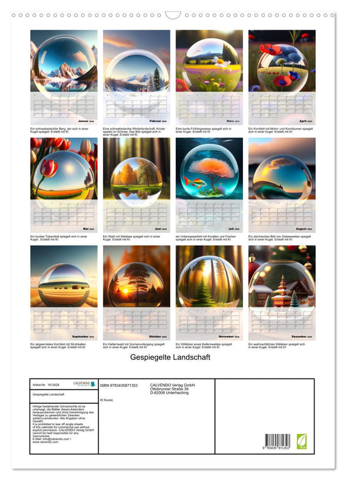 Gespiegelte Landschaft (CALVENDO Wandkalender 2025)