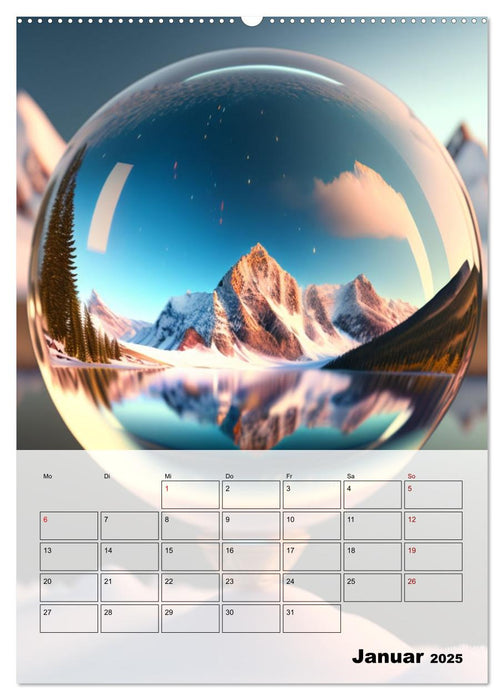 Gespiegelte Landschaft (CALVENDO Wandkalender 2025)