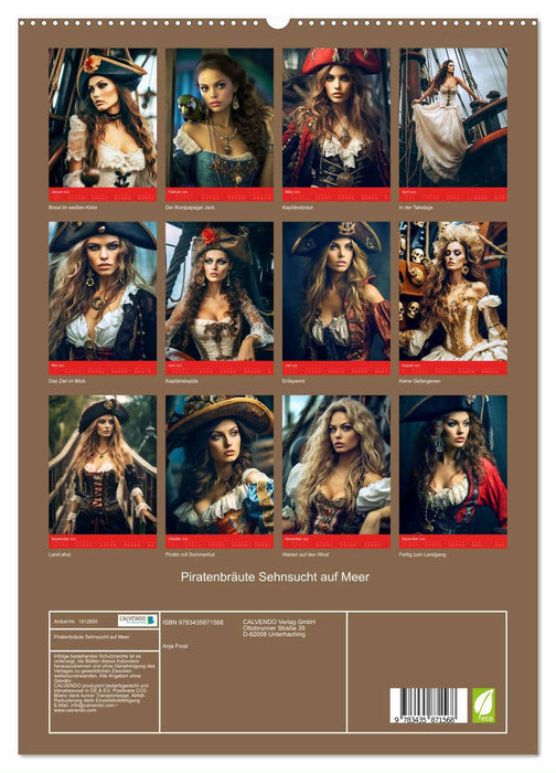 Piratenbräute Sehnsucht auf Meer (CALVENDO Premium Wandkalender 2025)