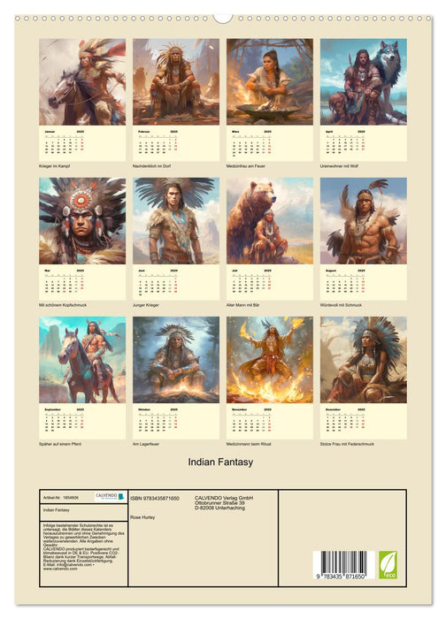 Indian Fantasy (CALVENDO Premium Wandkalender 2025)