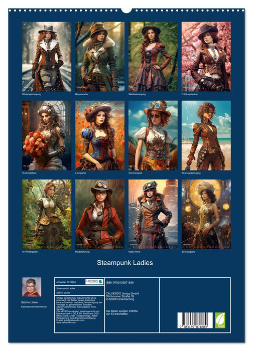 Steampunk Ladies (CALVENDO Premium Wandkalender 2025)