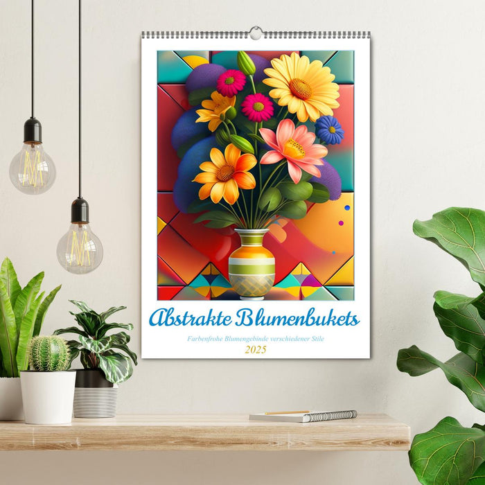 Abstrakte Blumenbukets (CALVENDO Wandkalender 2025)