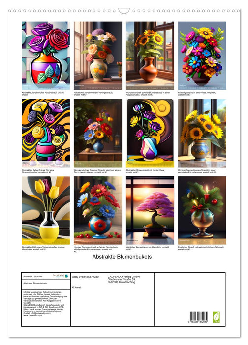 Abstrakte Blumenbukets (CALVENDO Wandkalender 2025)