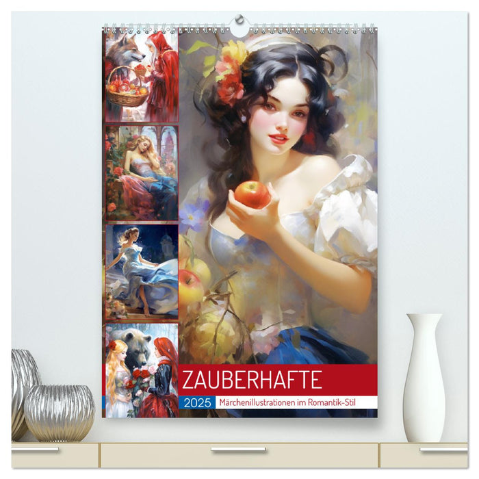 Zauberhafte Märchenillustrationen im Romantik-Stil (CALVENDO Premium Wandkalender 2025)