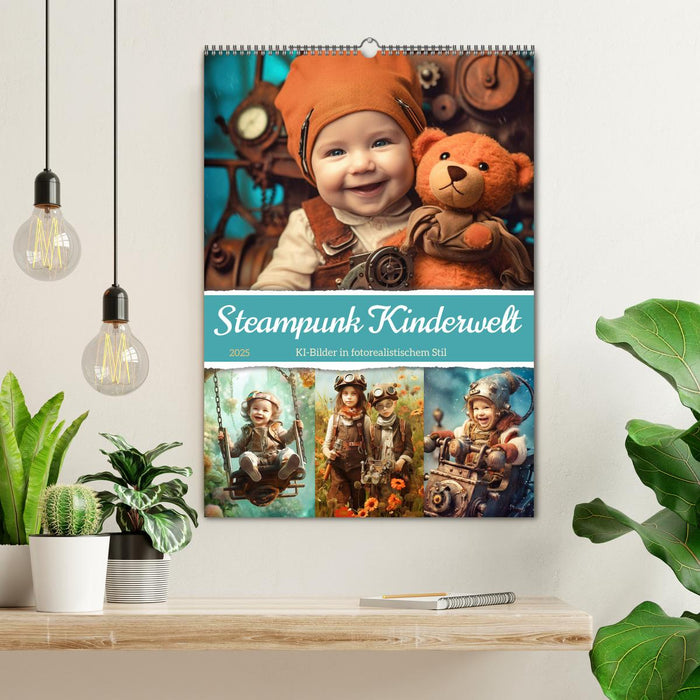 Steampunk Kinderwelt (CALVENDO Wandkalender 2025)