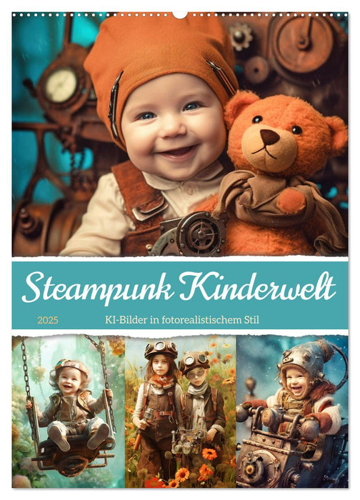 Steampunk Kinderwelt (CALVENDO Wandkalender 2025)