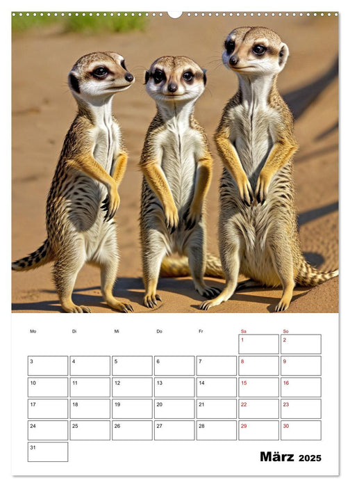 Mit Tieren hinein in das neue Jahr (CALVENDO Premium Wandkalender 2025)