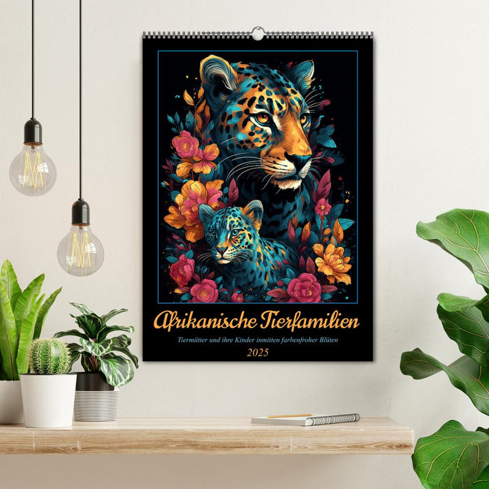 Afrikanische Tierfamilien (CALVENDO Wandkalender 2025)