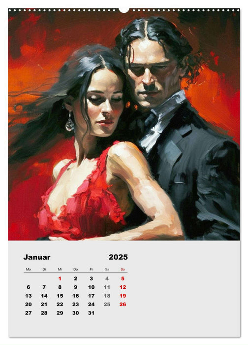 Tango Argentino. Grazie, Stolz und Leidenschaft (CALVENDO Wandkalender 2025)