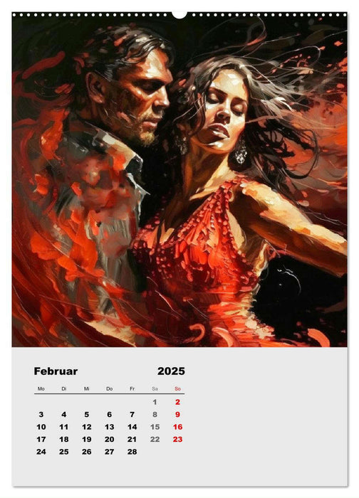 Tango Argentino. Grazie, Stolz und Leidenschaft (CALVENDO Wandkalender 2025)