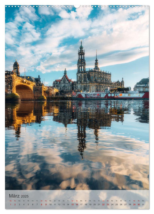 Elbstadt Dresden (CALVENDO Wandkalender 2025)