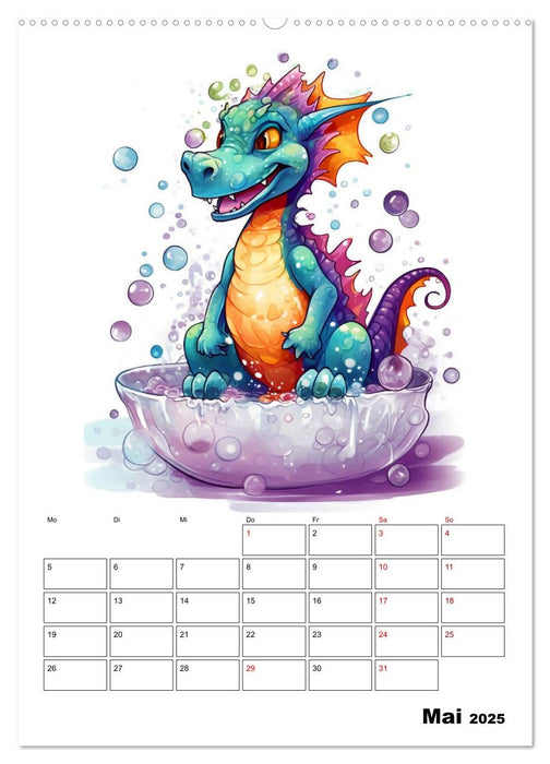 Niedliche Drachen (CALVENDO Wandkalender 2025)