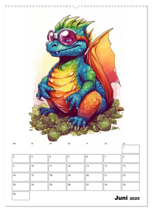 Niedliche Drachen (CALVENDO Wandkalender 2025)