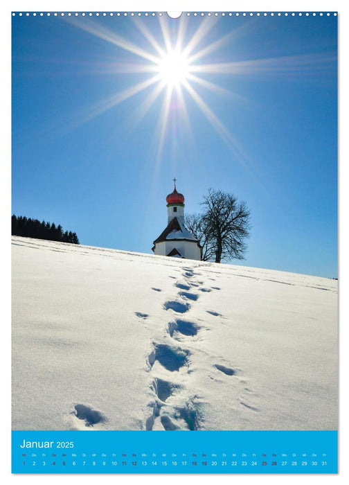 Malerische Kirchen und Kapellen (CALVENDO Premium Wandkalender 2025)