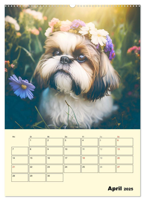 Shih Tzu Alarm. Glückliche Wuschelköpfe (CALVENDO Wandkalender 2025)
