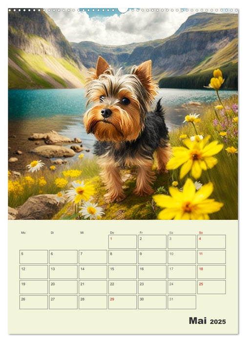 Yorkshire Terrier. Fröhliche Energiebündel in Aktion (CALVENDO Wandkalender 2025)