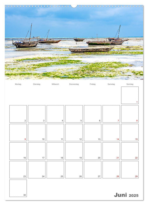 Sansibar - Reiseplaner (CALVENDO Wandkalender 2025)