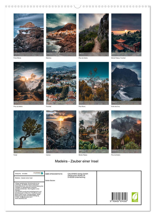 Madeira - Zauber einer Insel (CALVENDO Premium Wandkalender 2025)