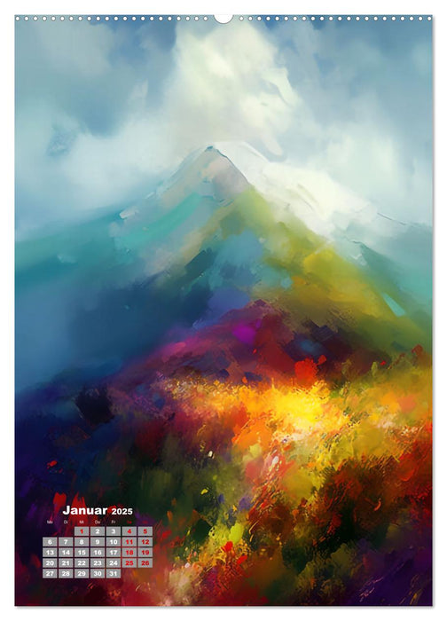 Abstrakte Landschaften (CALVENDO Premium Wandkalender 2025)
