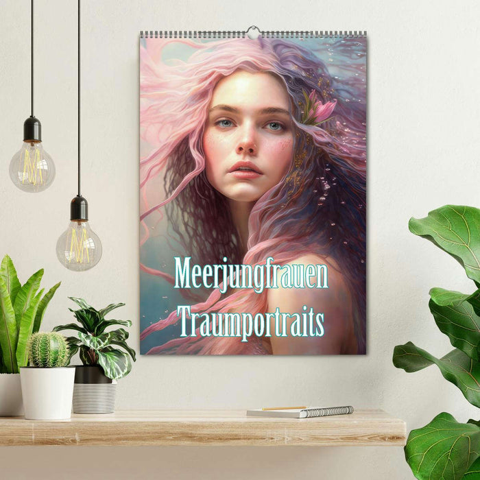 Meerjungfrauen Traumportraits (CALVENDO Wandkalender 2025)