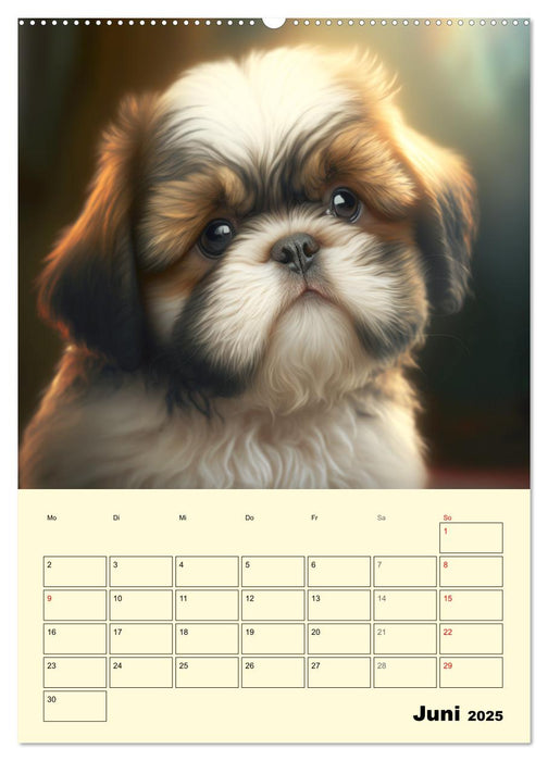 Shih Tzu Alarm. Glückliche Wuschelköpfe (CALVENDO Premium Wandkalender 2025)