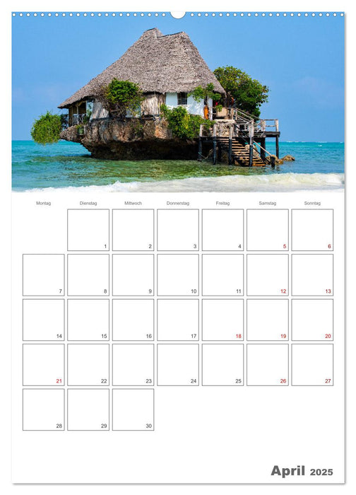 Sansibar - Reiseplaner (CALVENDO Premium Wandkalender 2025)