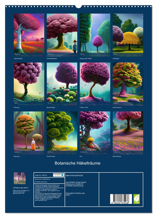 Botanische Häkelträume (CALVENDO Premium Wandkalender 2025)