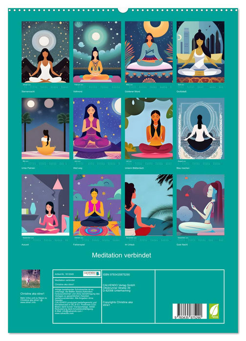 Meditation verbindet (CALVENDO Premium Wandkalender 2025)