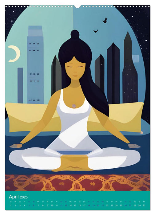 Meditation verbindet (CALVENDO Premium Wandkalender 2025)
