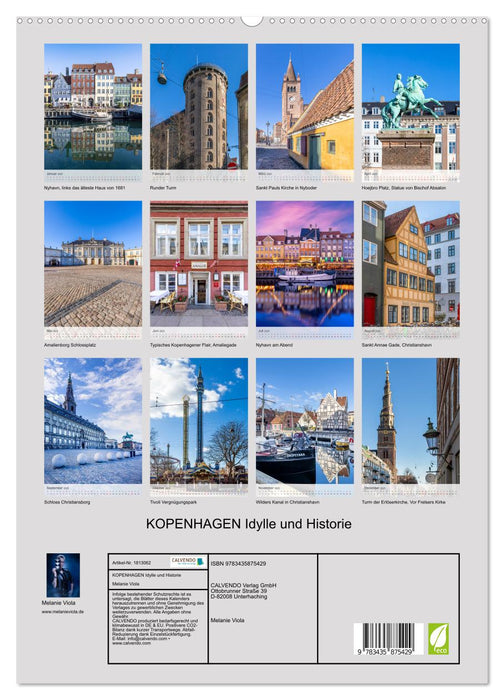 KOPENHAGEN Idylle und Historie (CALVENDO Premium Wandkalender 2025)