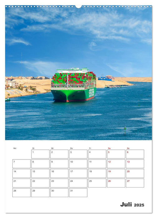 Suezkanal - Urlaubsplaner (CALVENDO Premium Wandkalender 2025)