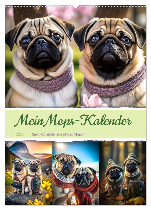 Mein Mops-Kalender (CALVENDO Wandkalender 2025)