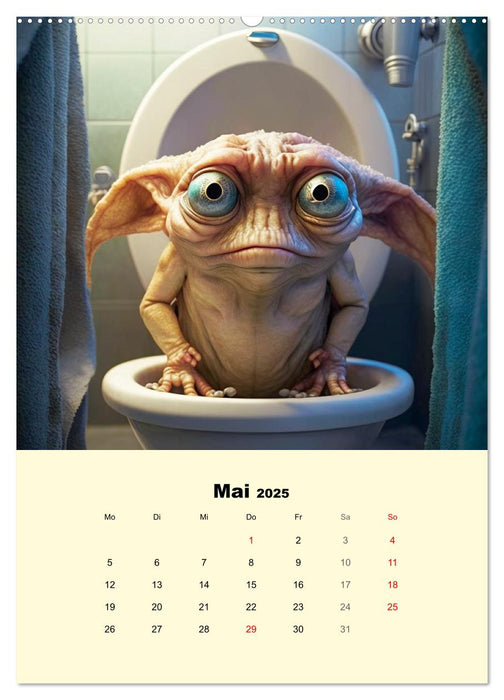 Monsteralarm. Die Invasion der kleinen Quälgeister (CALVENDO Wandkalender 2025)