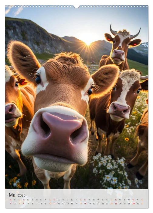 Lustige Tier-Selfies (CALVENDO Wandkalender 2025)