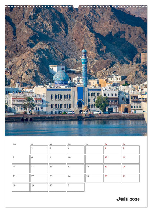 Sultanat Oman - Maskat und Salalah (CALVENDO Premium Wandkalender 2025)