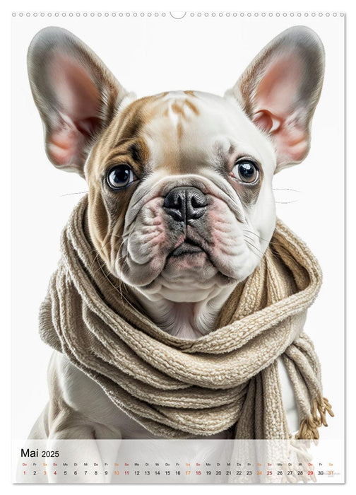Französische Bulldogge - ein Hund für die Familie (CALVENDO Premium Wandkalender 2025)