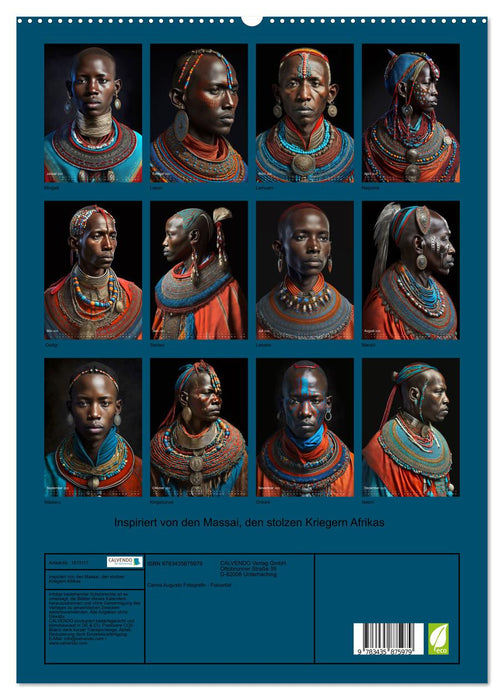 Inspiriert von den Massai, den stolzen Kriegern Afrikas (CALVENDO Premium Wandkalender 2025)