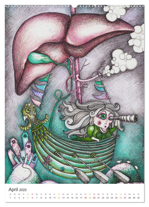Das geheime Leben der Organe (CALVENDO Wandkalender 2025)
