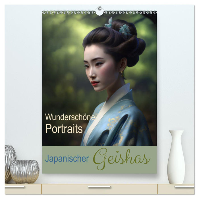 Wunderschöne Portraits Japanischer Geishas (CALVENDO Premium Wandkalender 2025)