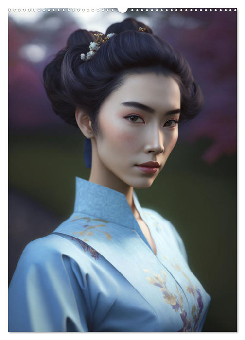 Wunderschöne Portraits Japanischer Geishas (CALVENDO Premium Wandkalender 2025)