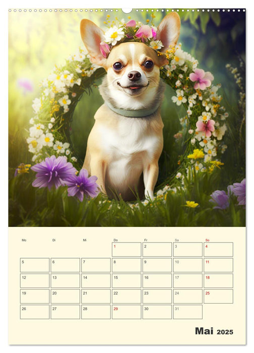 Witzige Chihuahuas. Glückliche Temperamentbündel (CALVENDO Wandkalender 2025)