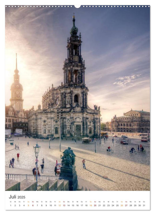 Highlights in Dresden (CALVENDO Premium Wandkalender 2025)