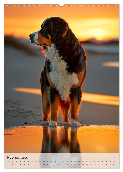 Berner Sennenhund - gutmütig und treu (CALVENDO Premium Wandkalender 2025)