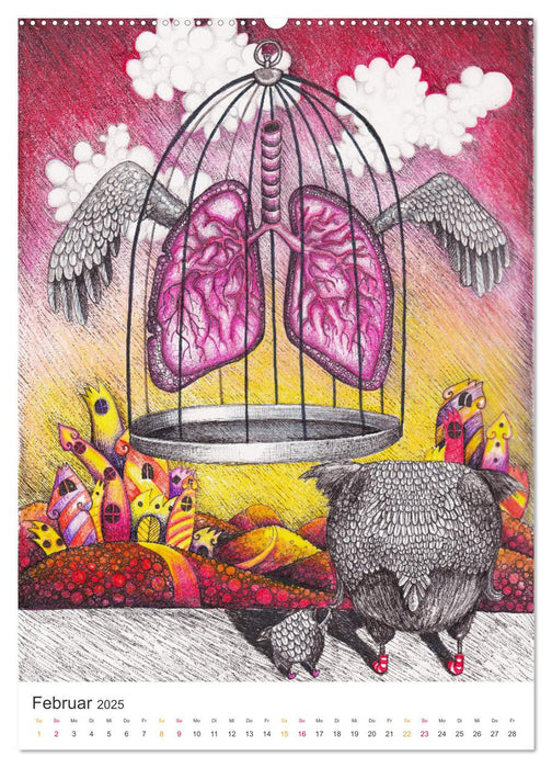 Das geheime Leben der Organe (CALVENDO Premium Wandkalender 2025)
