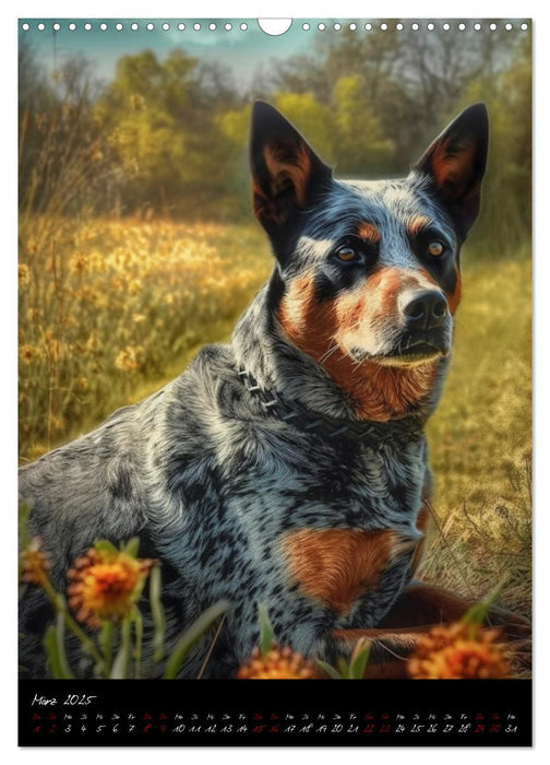 Australian Cattle Dogs (CALVENDO Wandkalender 2025)