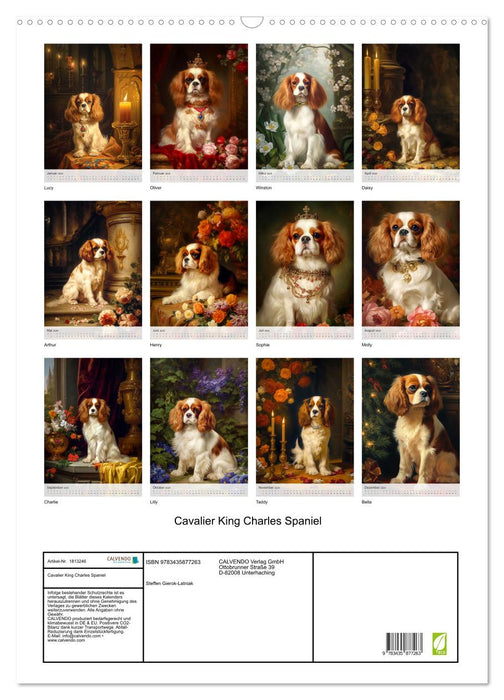 Cavalier King Charles Spaniel (CALVENDO Wandkalender 2025)