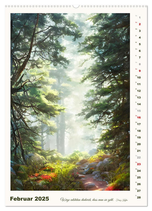 Wege der Fantasie (CALVENDO Wandkalender 2025)