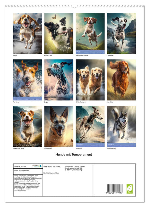 Hunde mit Temperament (CALVENDO Premium Wandkalender 2025)