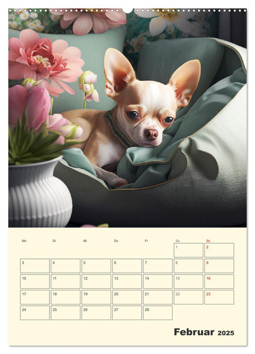 Witzige Chihuahuas. Glückliche Temperamentbündel (CALVENDO Premium Wandkalender 2025)